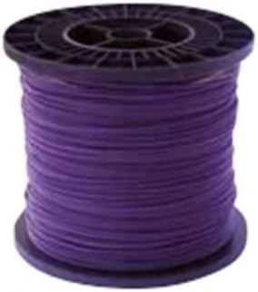 Bobina di filo elettrico viola da 100 metri su rocchetto di plastica nera, ideale per impianti elettrici, cablaggi e progetti fai-da-te. Filo di alta qualità, resistente e flessibile, adatto per uso domestico e professionale.