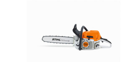Dettaglio manico e comando leva motosega STIHL MS 311