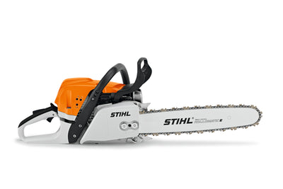 Dettaglio della motosega STIHL MS 391 con pompa olio