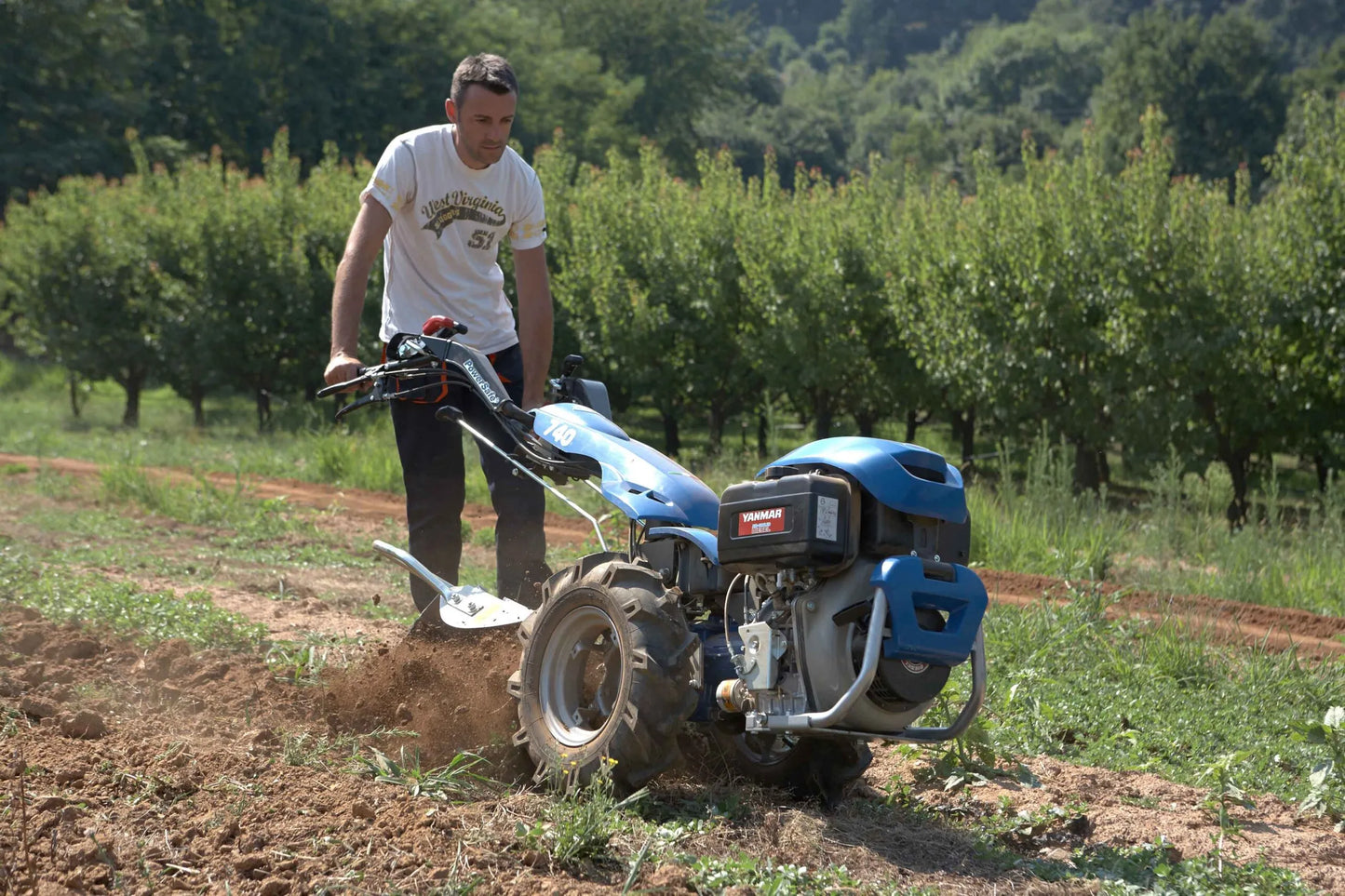 Aratro rotativo GroundBlaster BCS Pasquali Ferrari con 4 lame a spirale