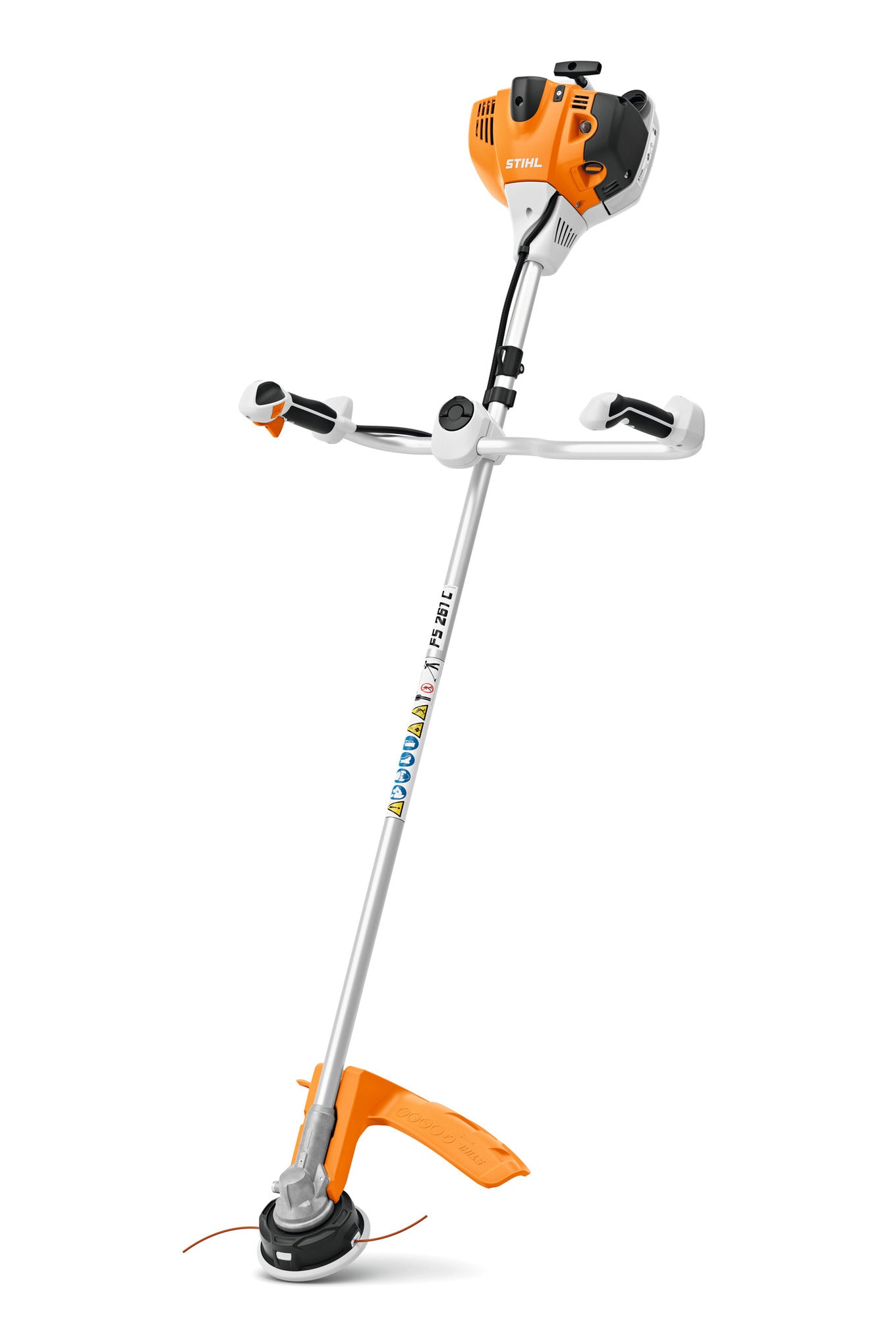 Decespugliatore STIHL FS 261 C-E con impugnatura ergonomica e design robusto per ampie operazioni di manutenzione