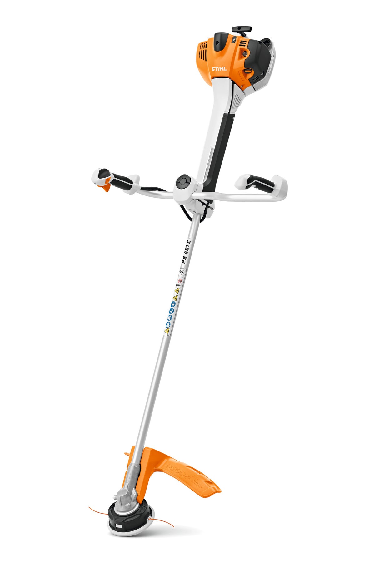 Decespugliatore STIHL FS 461 C-EM in primo piano su sfondo bianco