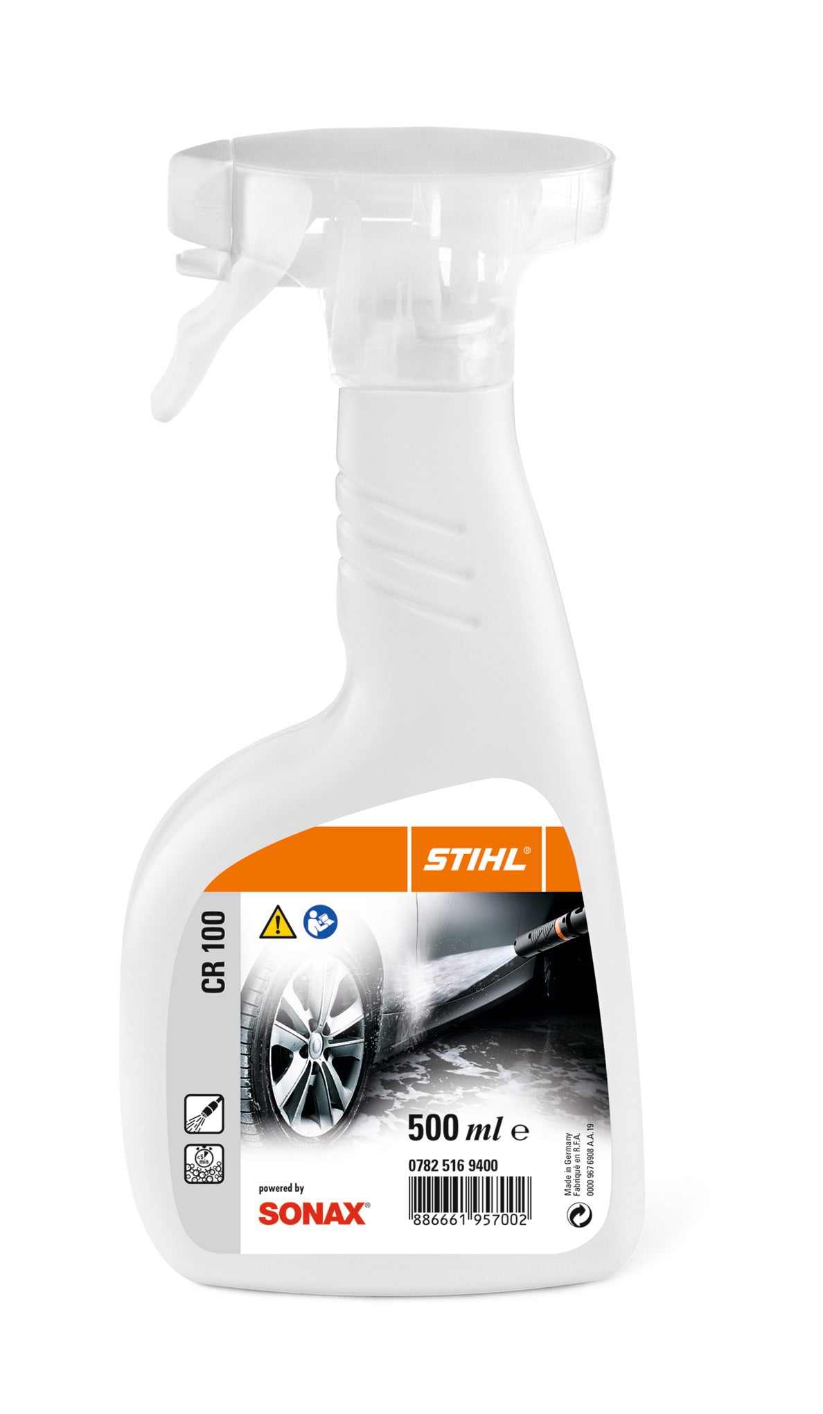 Dettaglio immagine del detergente cerchioni CR-100 Stihl da 500 ml