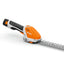 Vista laterale del rifinitore STIHL HSA 26 con impugnatura ergonomica.