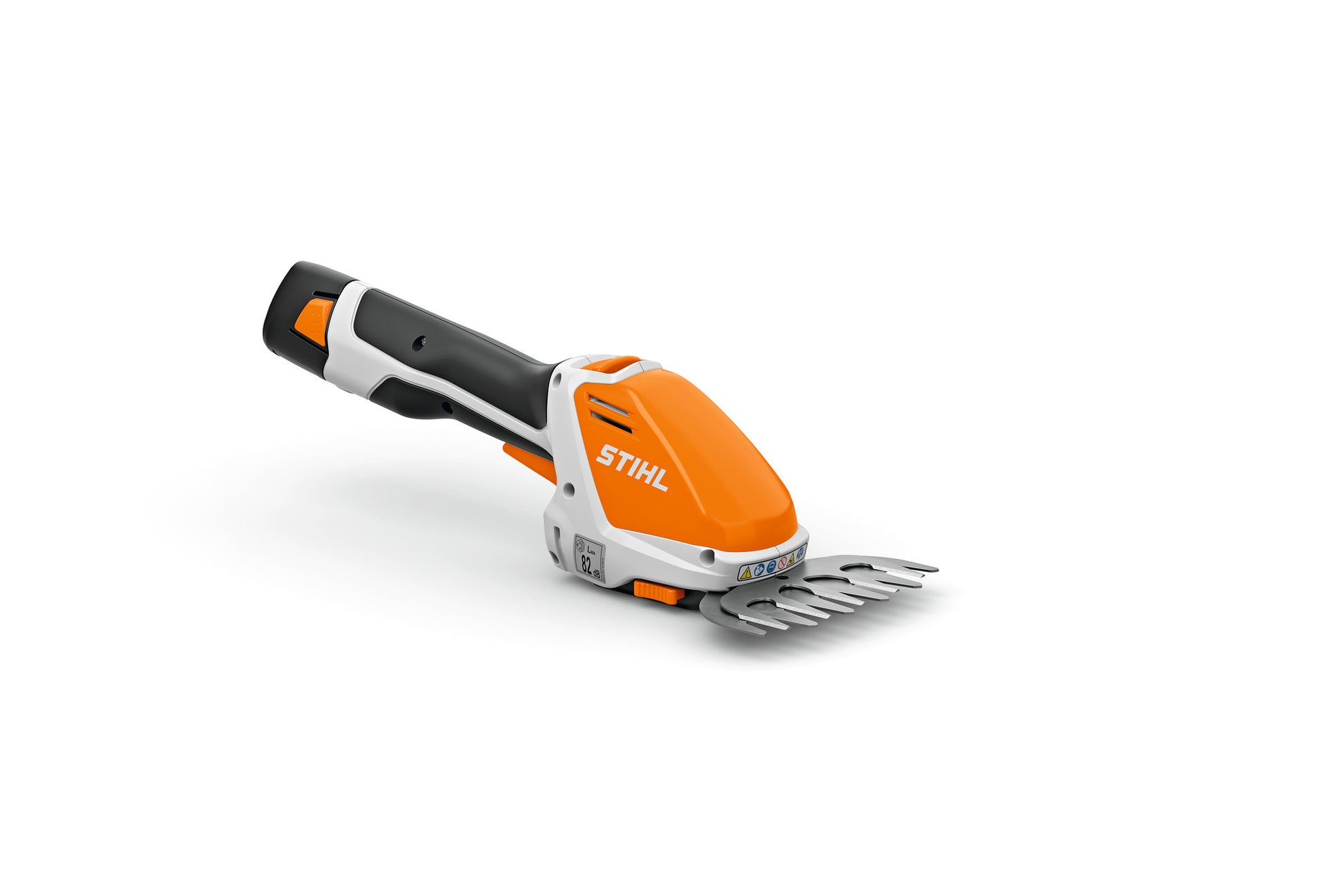 Rifinitore STIHL HSA 26 con lame intercambiabili e design compatto.
