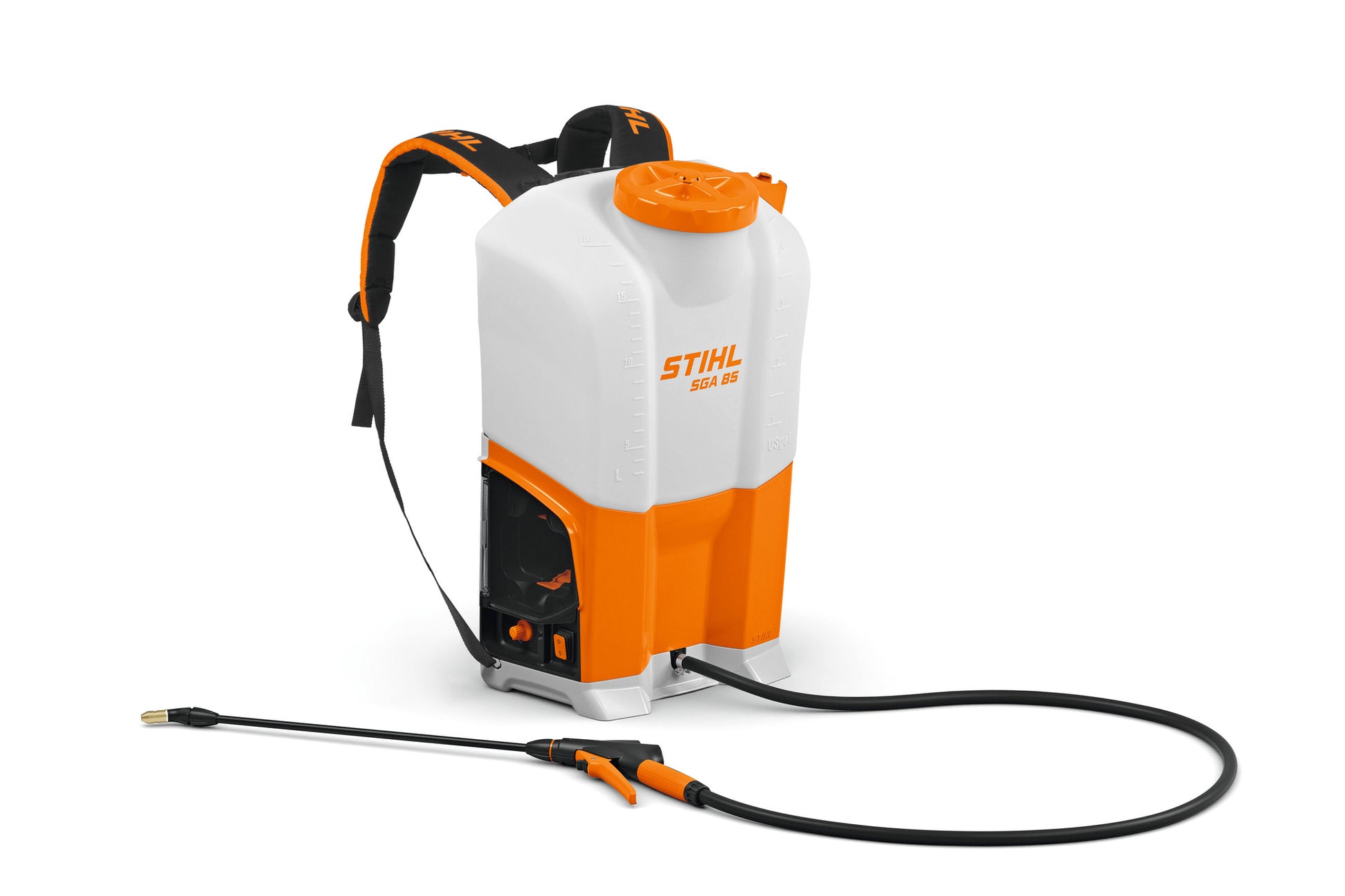Serbatoio di grande capacità dell'atomizzatore STIHL SGA 85 con indicatore di livello