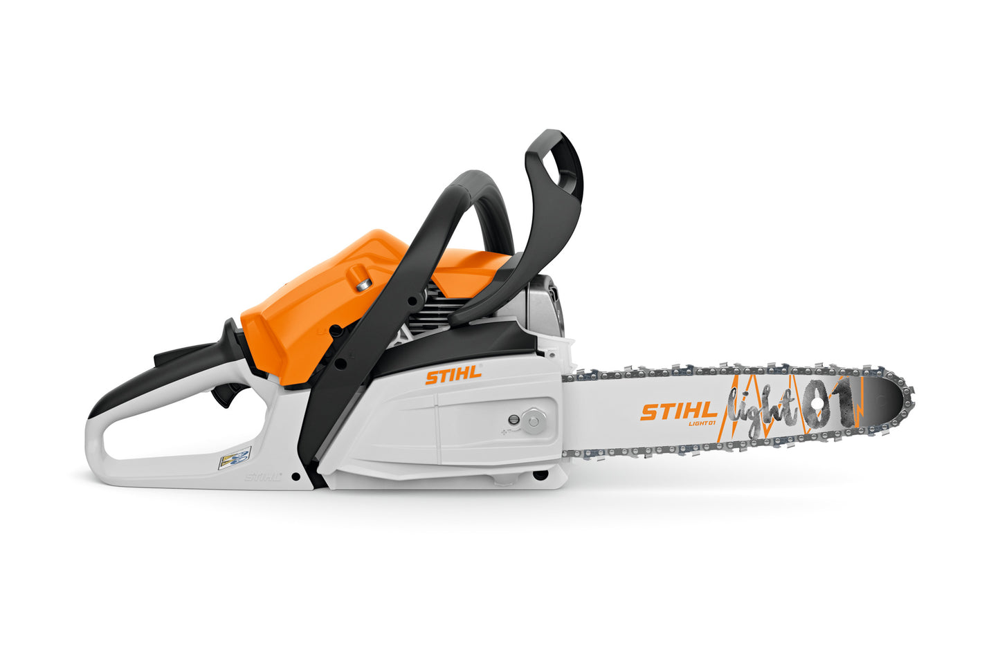 Dettaglio della barra e catena della motosega STIHL MS 172