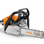 Lato sinistro della motosega STIHL MS 182