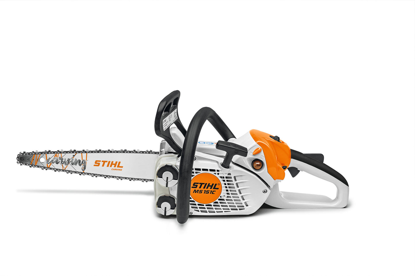 Vista laterale motosega STIHL MS 151 C-E Carving