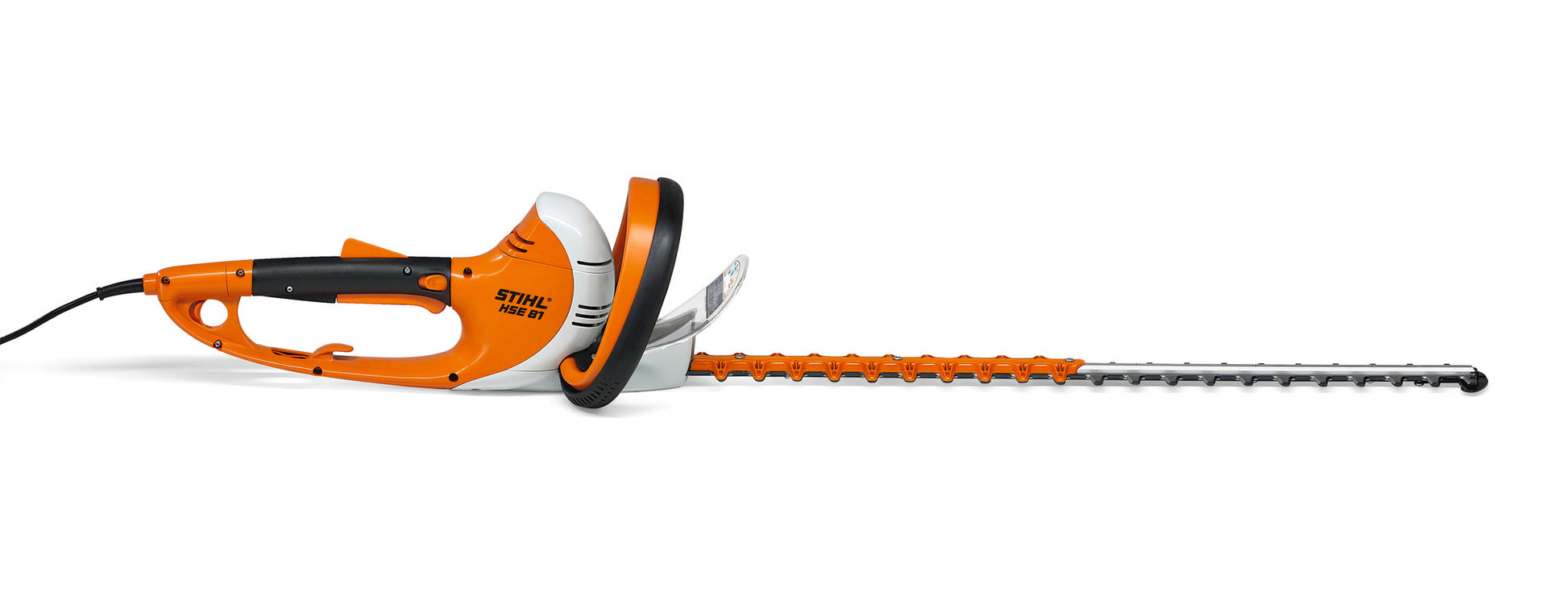 Vista laterale del tagliasiepi elettrico STIHL HSE 81