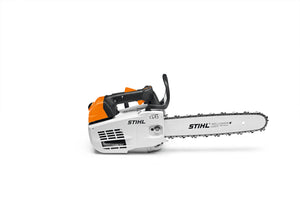 Motosega Stihl MS 201 TC-M in azione, design compatto e potente