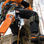 Dettaglio della motosega Stihl MS 201 TC-M, vista laterale