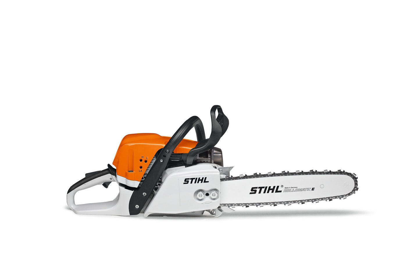 Vista laterale della motosega STIHL MS 391