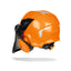 Dettaglio visiera del casco giocattolo STIHL