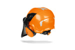 Dettaglio visiera del casco giocattolo STIHL