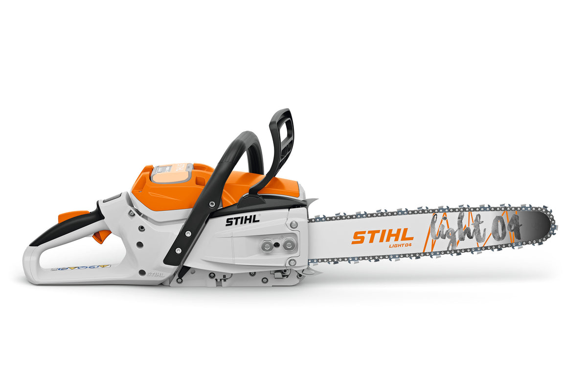 Vista frontale della motosega Stihl MSA 300