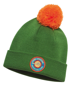 Cappello Invernale Adventure con Pompon arancione con scritta FUTURE LUMBERJACK