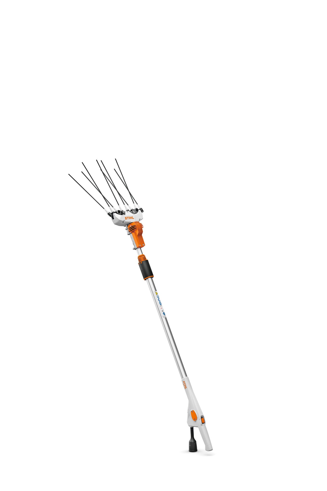 Vista generale dell'abbacchiatore STIHL SPA 140 con asta telescopica