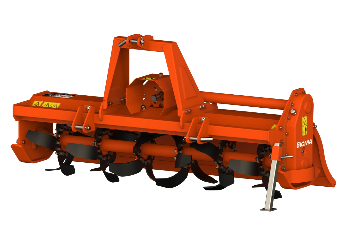 Fresatrice BH Sicma vista frontale completa, con telaio robusto e rullo posteriore ben visibile.
