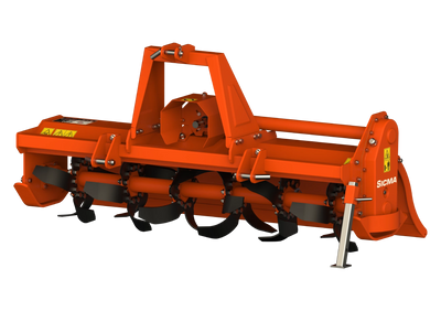 Fresatrice BH Sicma vista frontale completa, con telaio robusto e rullo posteriore ben visibile.
