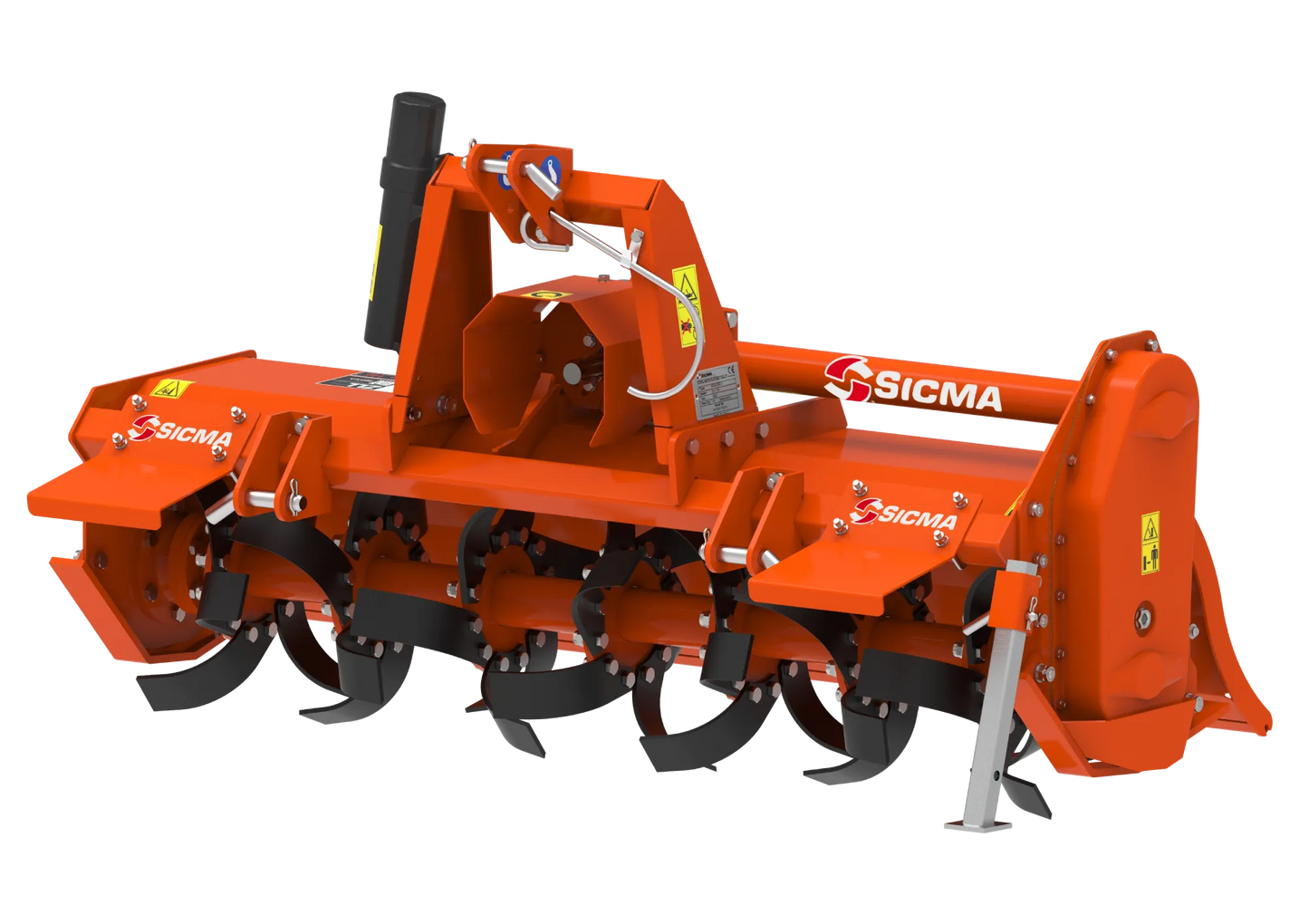 Fresatrice Sicma ZLL vista frontalmente da un’altra angolazione, con struttura e componenti evidenziati.