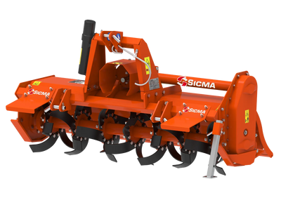 Fresatrice Sicma ZLL vista frontalmente da un’altra angolazione, con struttura e componenti evidenziati.